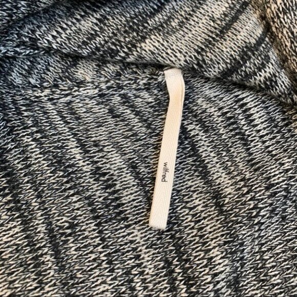 Aritzia Wilfred Flaubert Cardigan Sweater Duster Heathered Grey Draped Size  XS - Picture 8 of 14